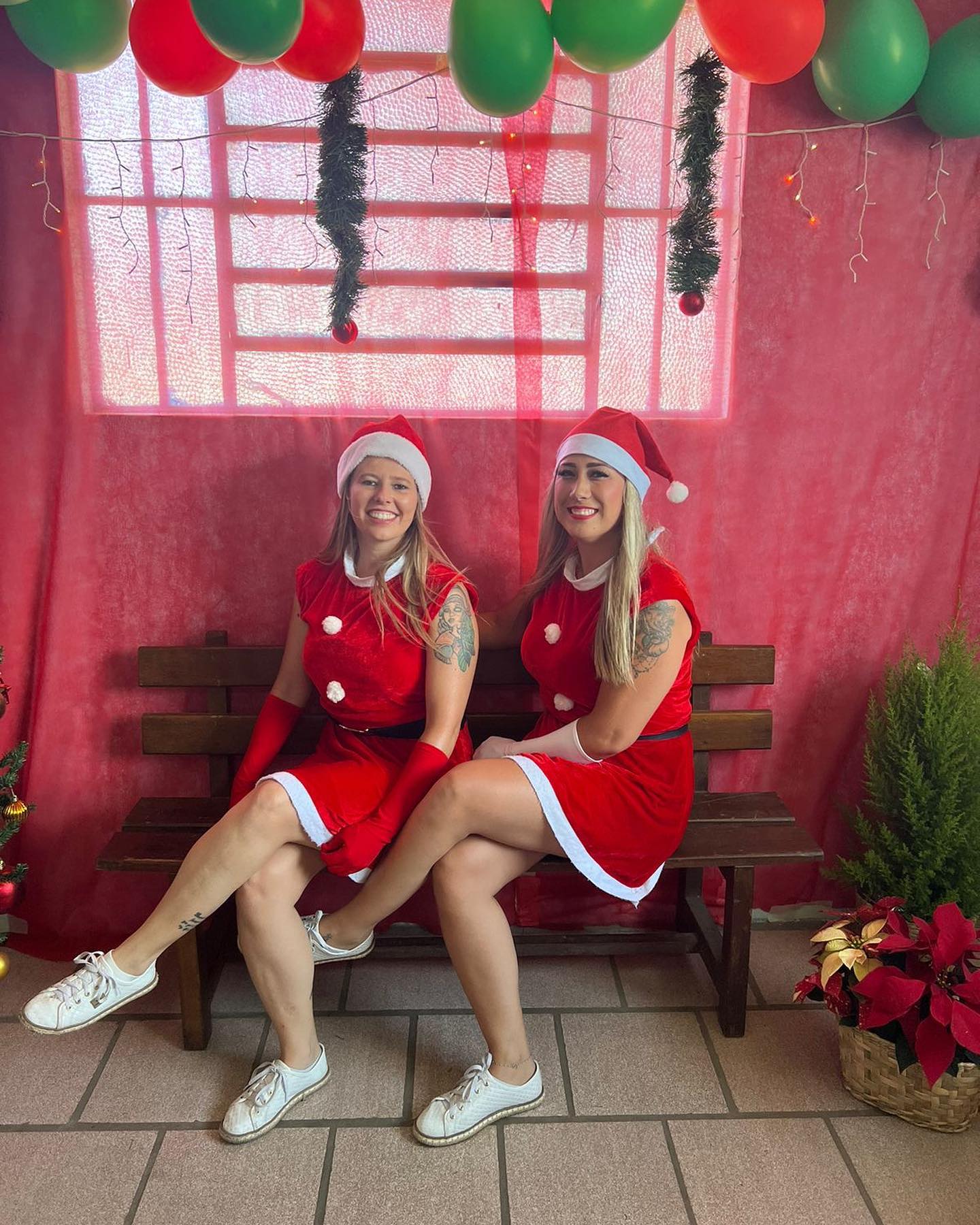 Nossas Mamães Noelas 😍❤️  Festa Natal Campanha da Popy 2022